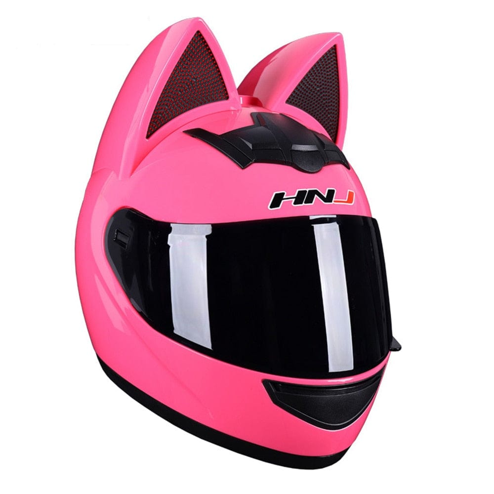 CatEars Detachable Cat-Ear Motorcycle Helmet DOT ECE Certified Limited Edition Full Face Anti-Fog