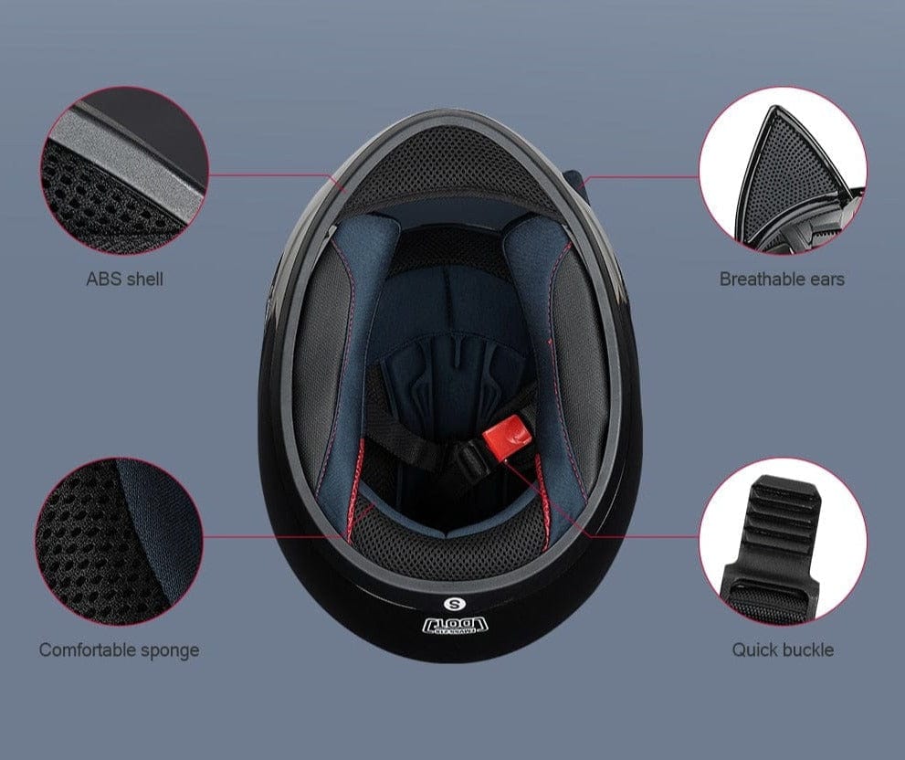 CatEars Detachable Cat-Ear Motorcycle Helmet DOT ECE Certified Limited Edition Full Face Anti-Fog