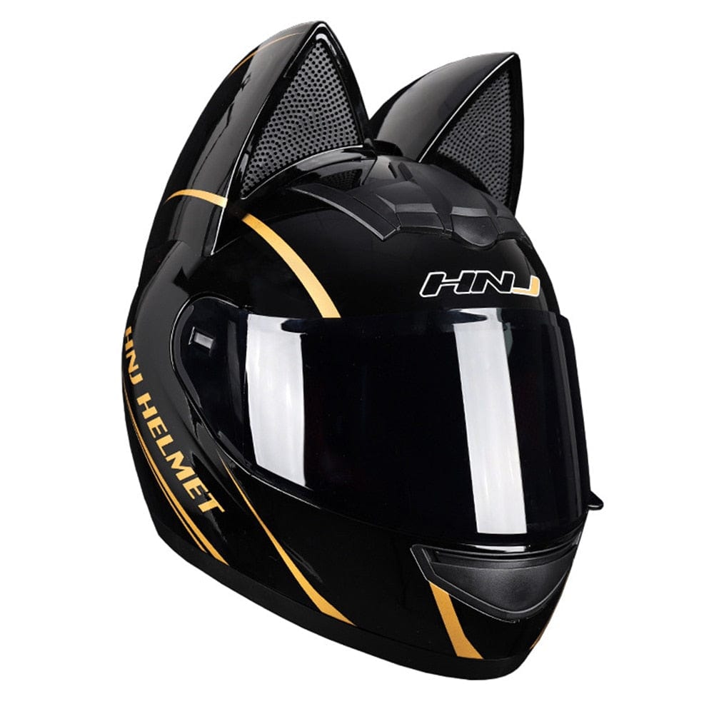 CatEars Detachable Cat-Ear Motorcycle Helmet DOT ECE Certified Limited Edition Full Face Anti-Fog