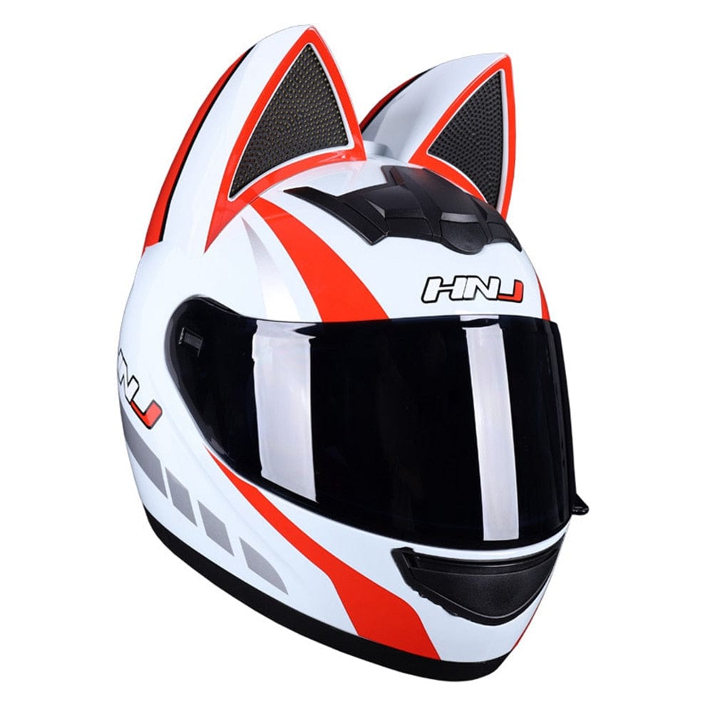 CatEars Detachable Cat-Ear Motorcycle Helmet DOT ECE Certified Limited Edition Full Face Anti-Fog