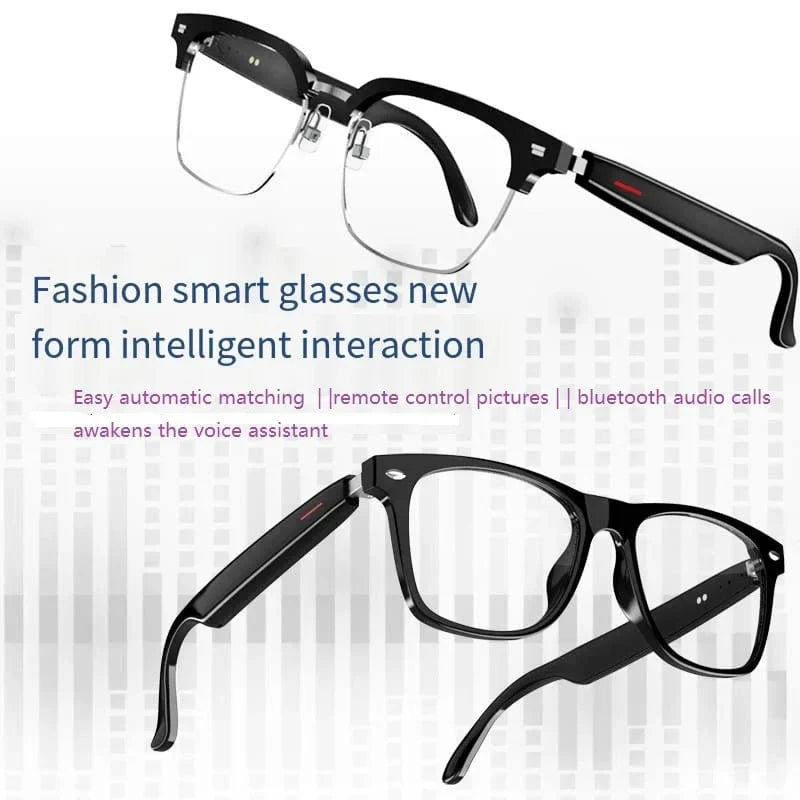 E13 Bluetooth Smart Cycling Glasses Open Ear Audio Waterproof UV400 Anti-Blue Light Replaceable Lens