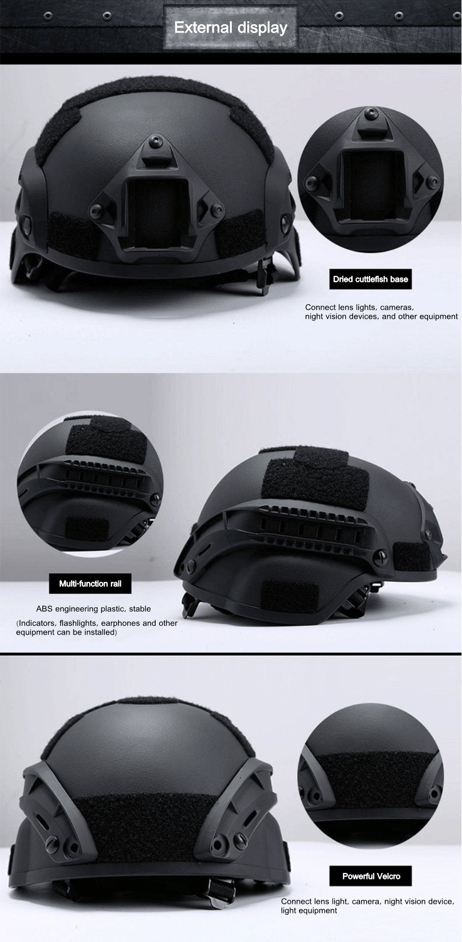 Lightweight Tactical Helmet Gear
