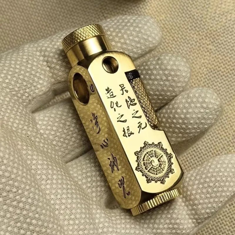 Luxury Japanese Brass Lighter - Best Heavy-Duty Trench Windproof