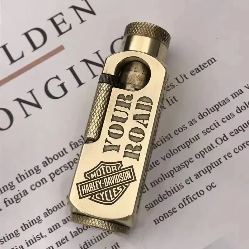 Luxury Japanese Brass Lighter - Best Heavy-Duty Trench Windproof