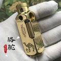 Luxury Japanese Brass Lighter - Best Heavy-Duty Trench Windproof