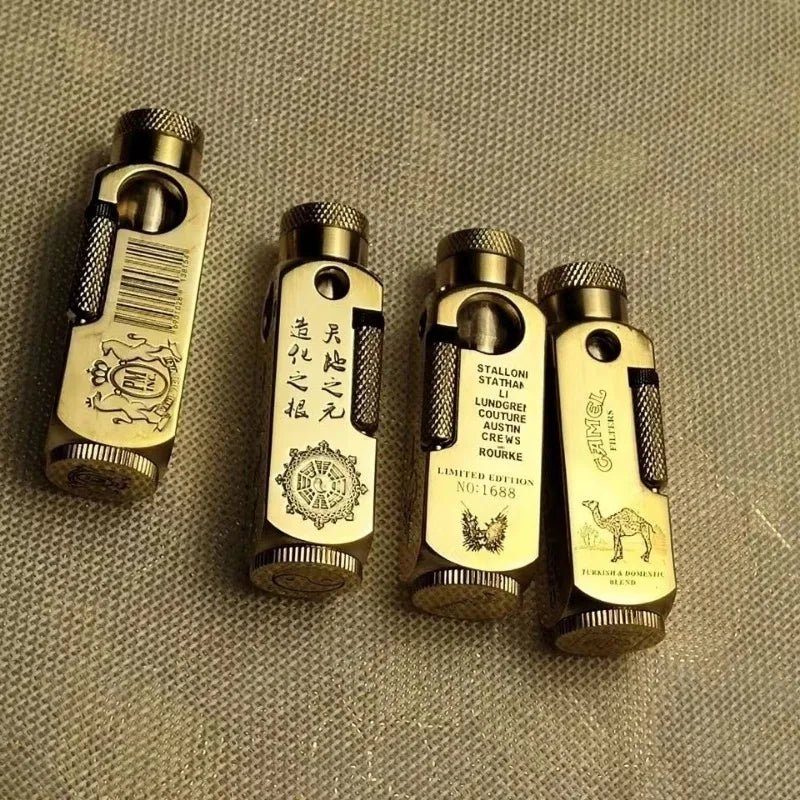 Luxury Japanese Brass Lighter - Best Heavy-Duty Trench Windproof