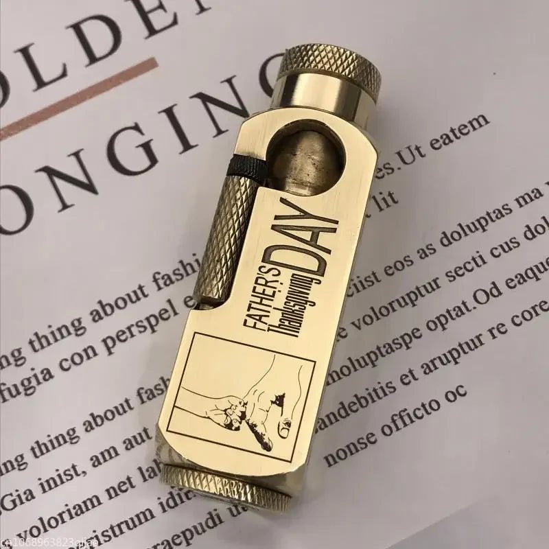 Luxury Japanese Brass Lighter - Best Heavy-Duty Trench Windproof