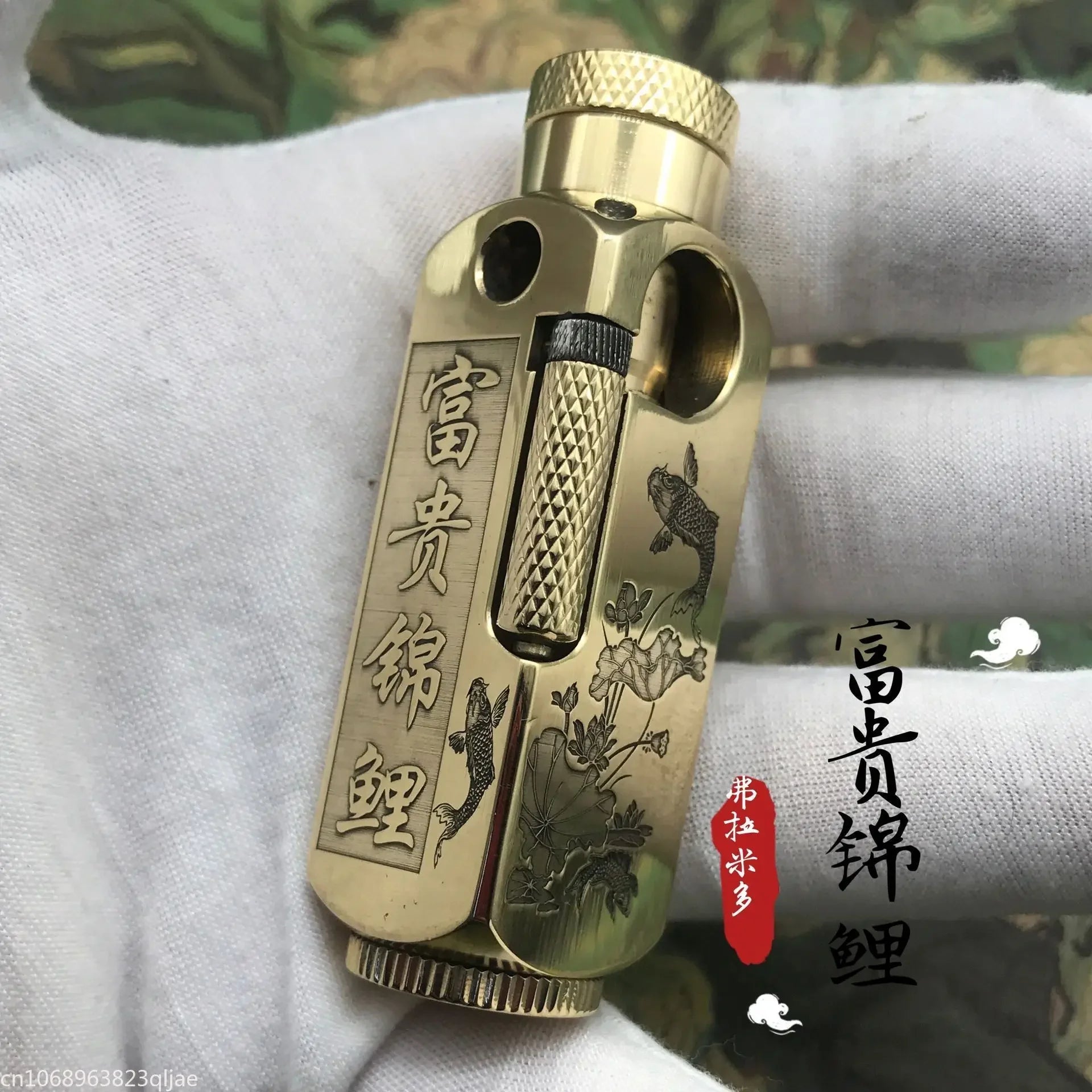 Luxury Japanese Brass Lighter - Best Heavy-Duty Trench Windproof