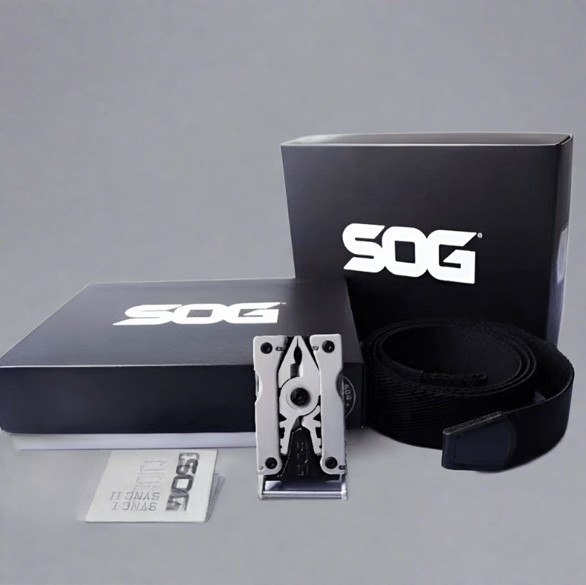 MacGyver SOG SN1001 Survival Multi-Tool Folding Belt 16-in-1 EDC Tactical Camping Hiking Gift