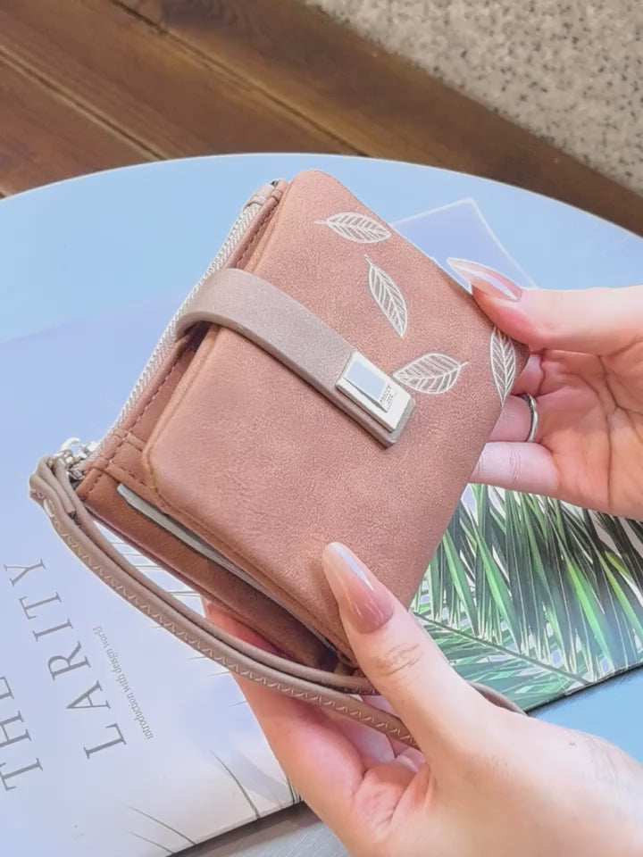 Women's Printed Short Wallet & Coin Purse