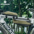 RockBros Bicycle Bag: Portable Cycling Top Tube Bag, Nylon MTB Road Phone Tool Bag with Reflective Ultralight Design