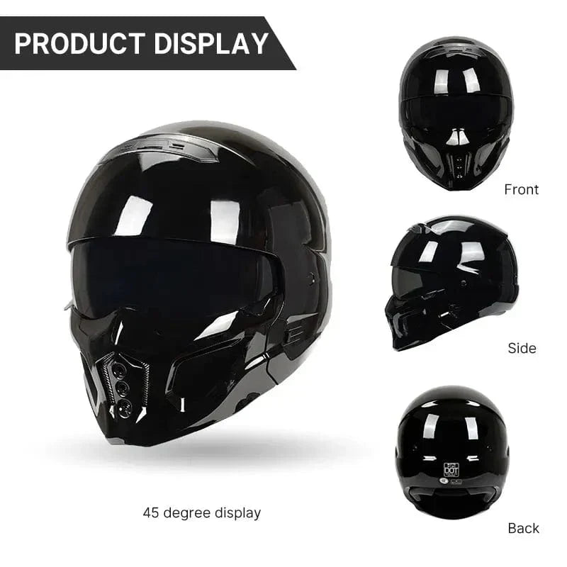 Scorpion Full Face Motorcycle Helmet - Premium ABS Flip-Up Design