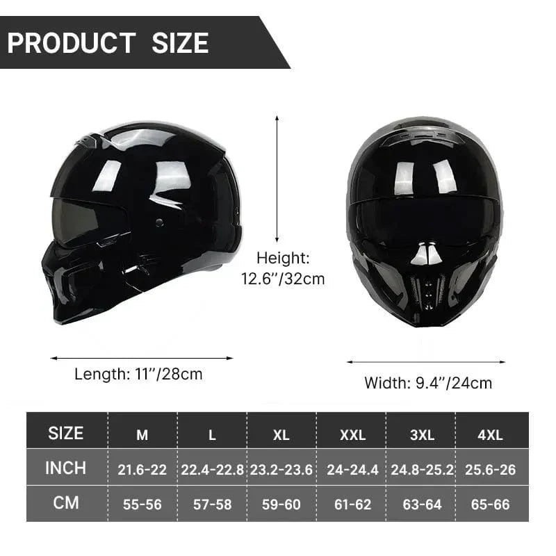 Scorpion Full Face Motorcycle Helmet - Premium ABS Flip-Up Design