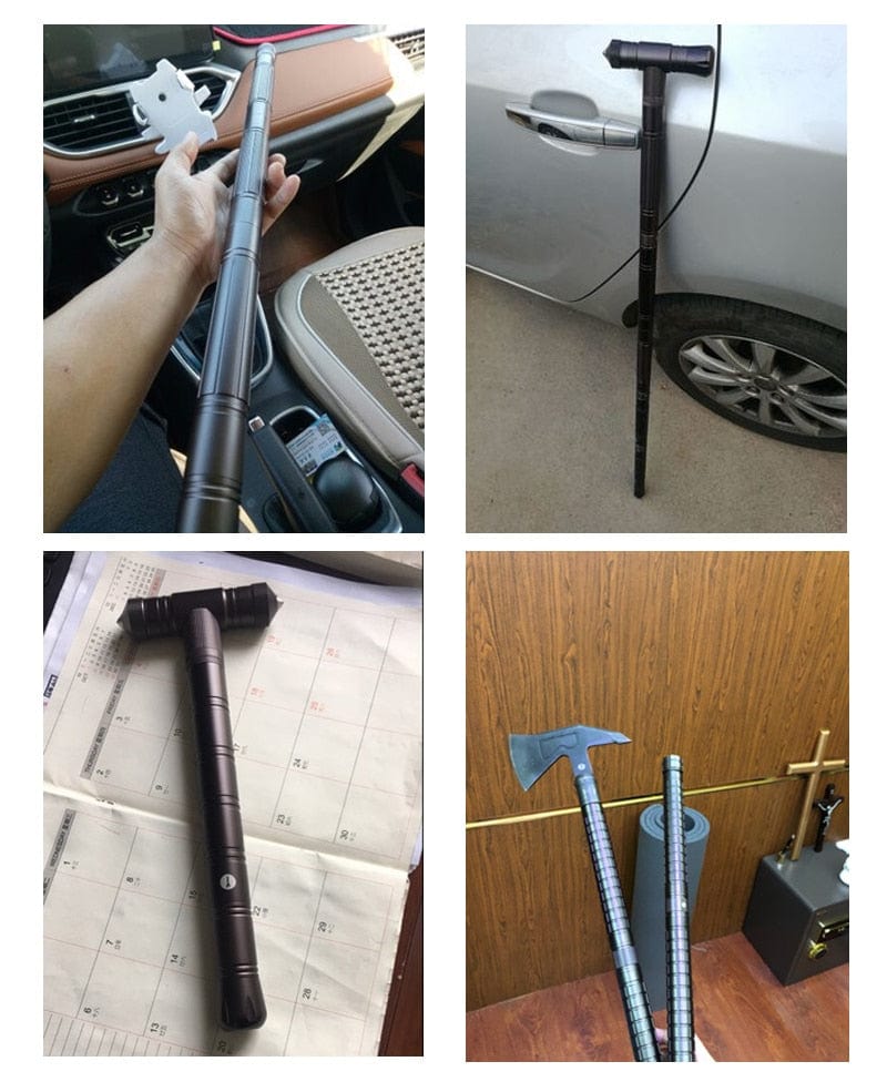 Survival Tool Accessories - Best Tactical Trekking Walking Stick Add-Ons