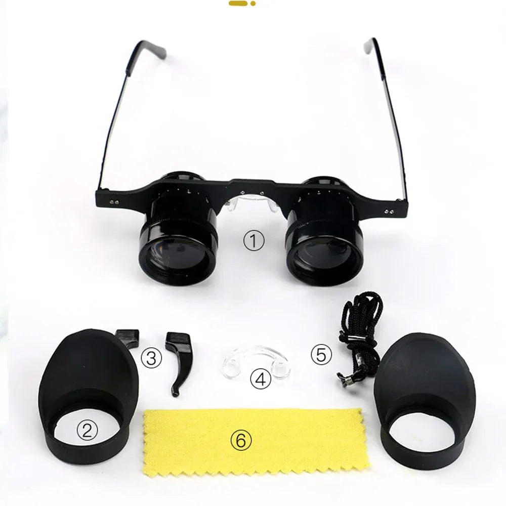 Shimmer Night Vision Binoculars Glasses Hands-Free 10X Starlight Optics Night Fishing BAK4 Anti-Glare