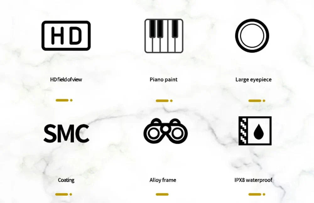 Shimmer Night Vision Binoculars Glasses Hands-Free 10X Starlight Optics Night Fishing BAK4 Anti-Glare