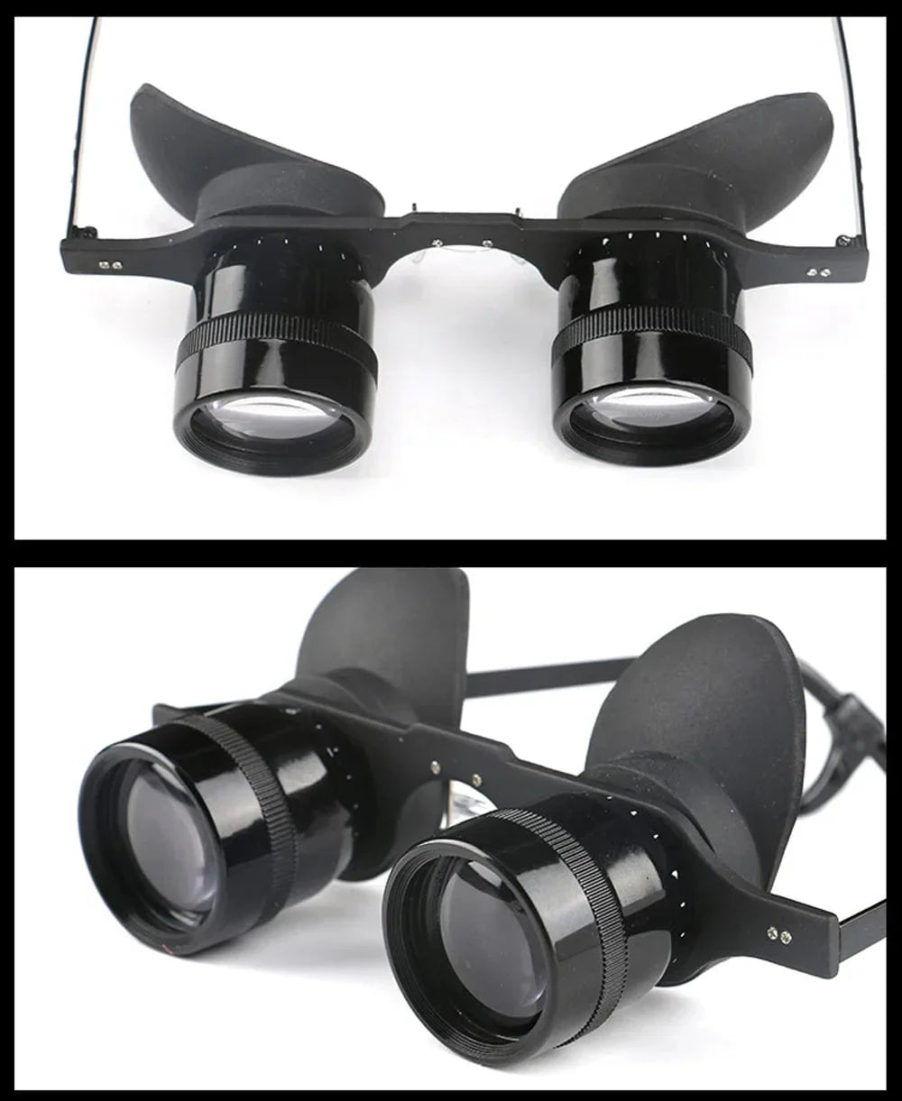 Shimmer Night Vision Binoculars Glasses Hands-Free 10X Starlight Optics Night Fishing BAK4 Anti-Glare