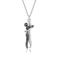 Sterling Silver Couple Hug Necklace - Best Romantic Jewelry Gift